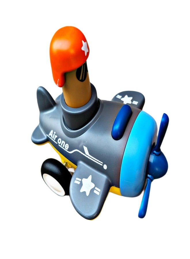 RUHANI Push an Go Airplane and Tractor Car Toy for Kids Boys and Girls | Multicolour (Pack of 2) - Image 2